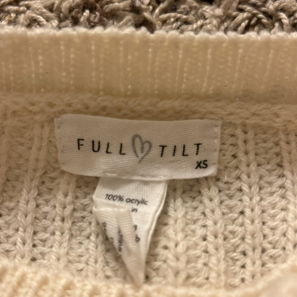 Tilly’s Full Tilt Color Block Cable Knit Sweater - Picture 3 of 3